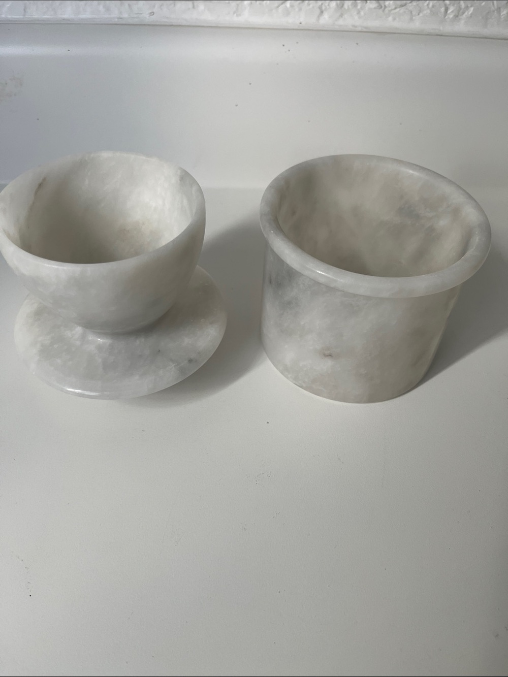 White Marble butter holder